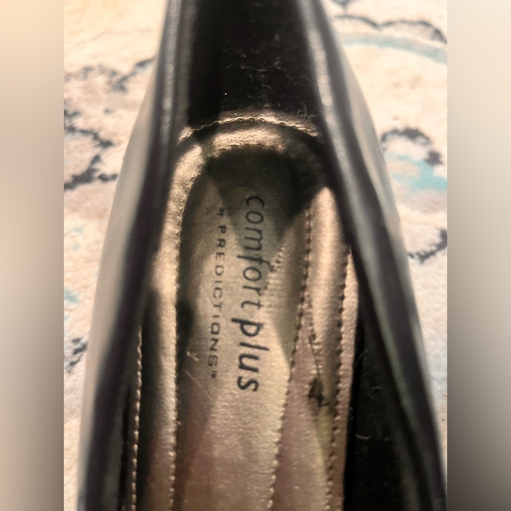 Comfort Plus by Predictions Black Heels Sz 7 - Picture 5 of 6